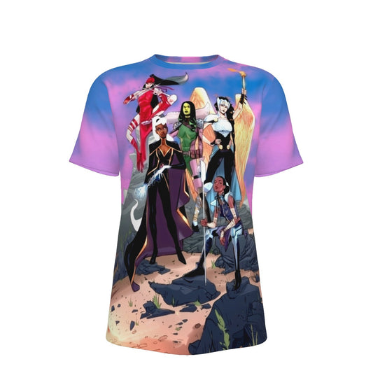 WOMEN OF MARVEL 1 V3 ALL OVER PRINT SHIRT AND TANK TOP