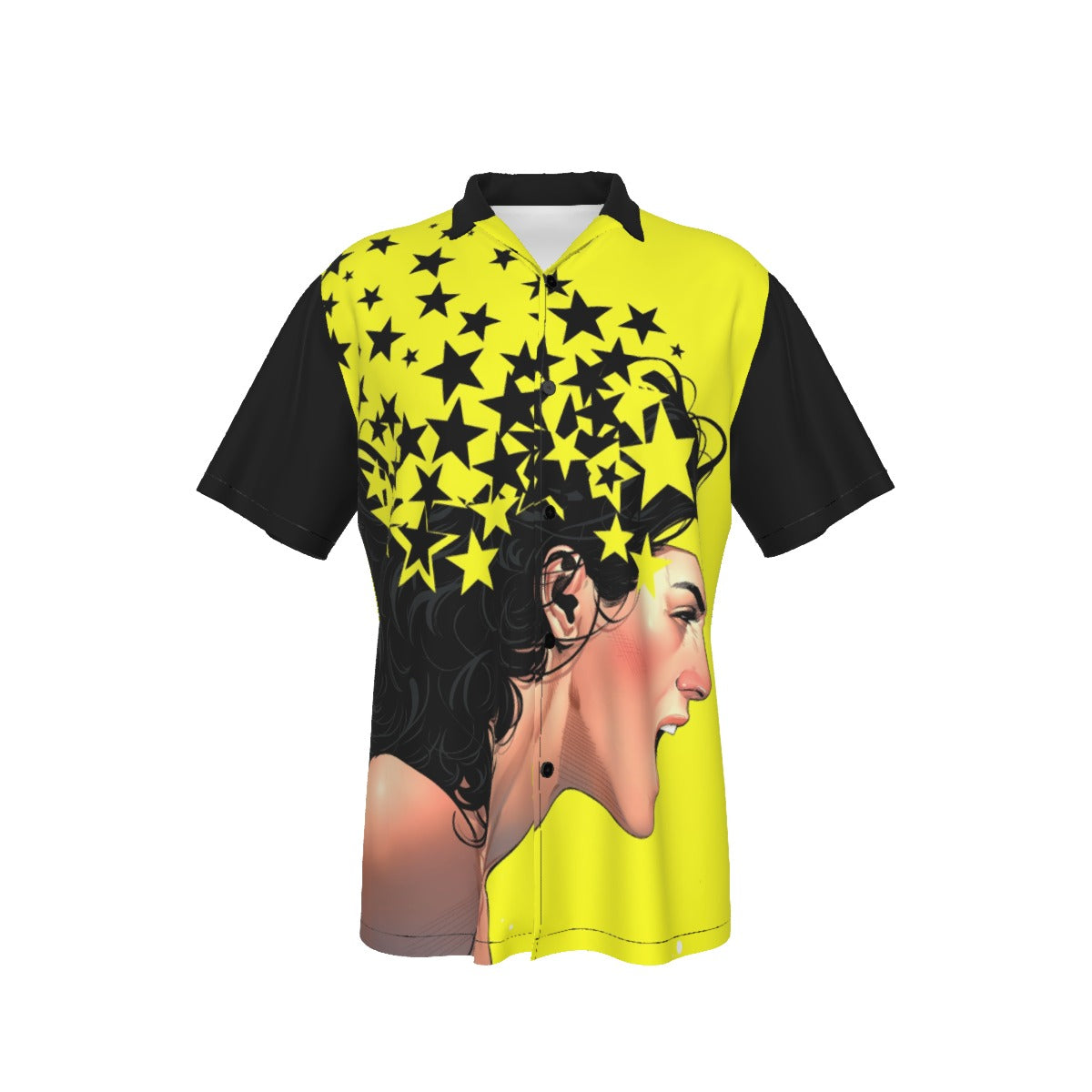 WONDER WOMAN NEGATIVE SPACE ALL OVER PRINT SHIRT AND TANK TOP