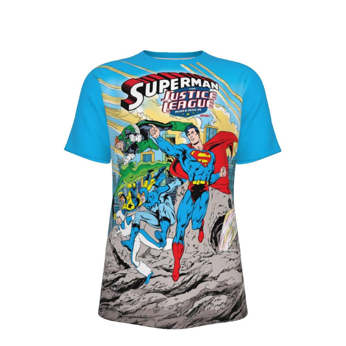 SUPERMAN AND THE JLA All Over Print Shirt & Tank Top