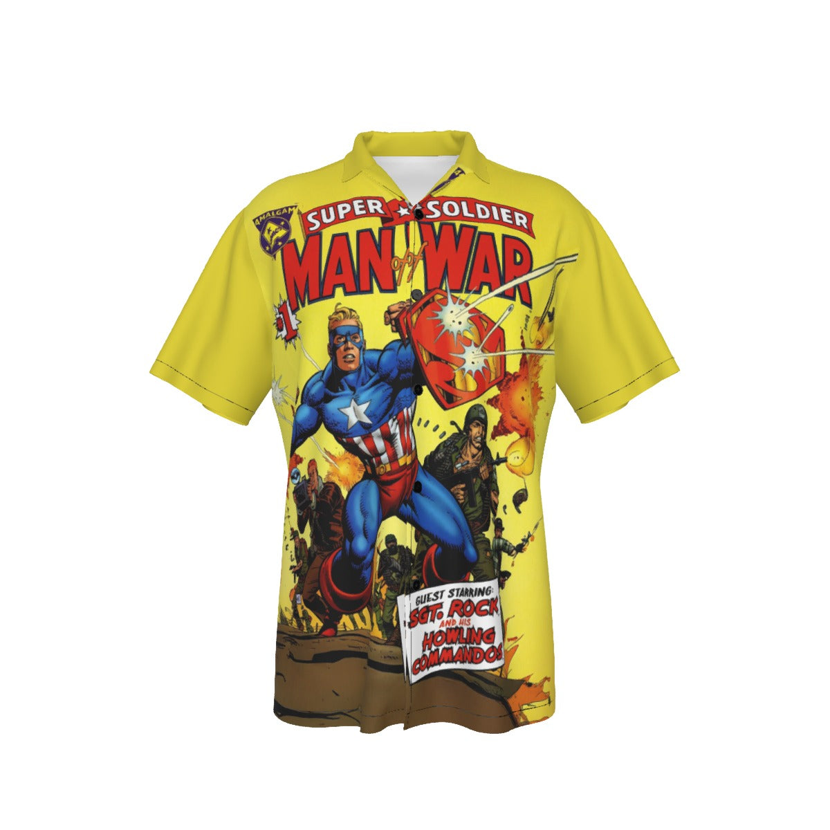 SUPER SOLDIER MAN OF WAR ALL OVER PRINT SHIRT AND TANK TOP