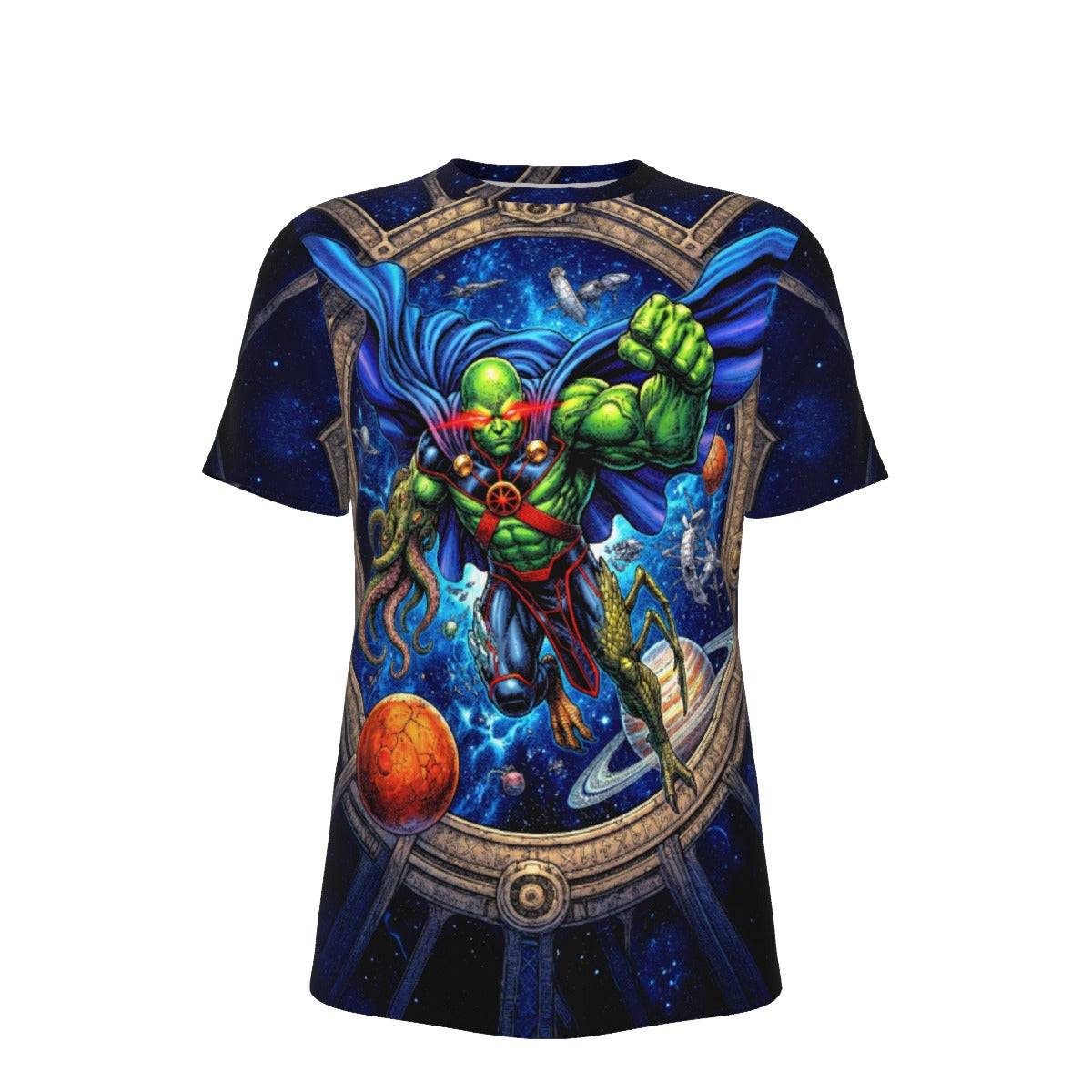 MARTIAN MANHUNTER GO All Over Print Shirt & Tank Top - ORIGINAL ART BY EKA