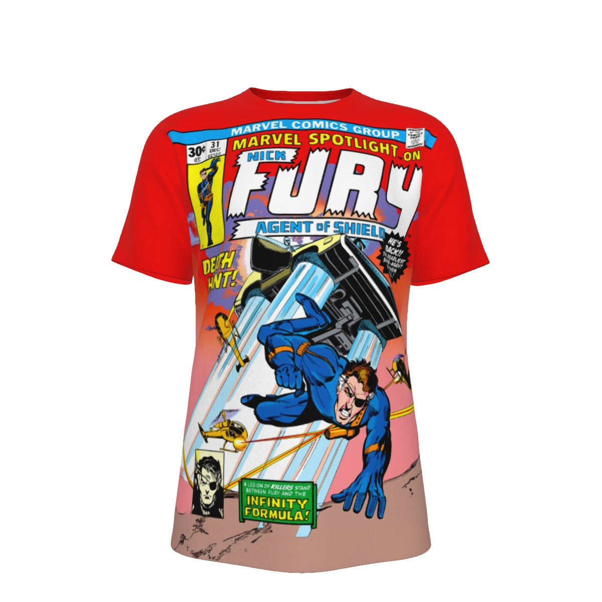 MARVEL SPOTLIGHT 31 ALL OVER PRINT SHIRT AND TANK TOP - NICK FURY