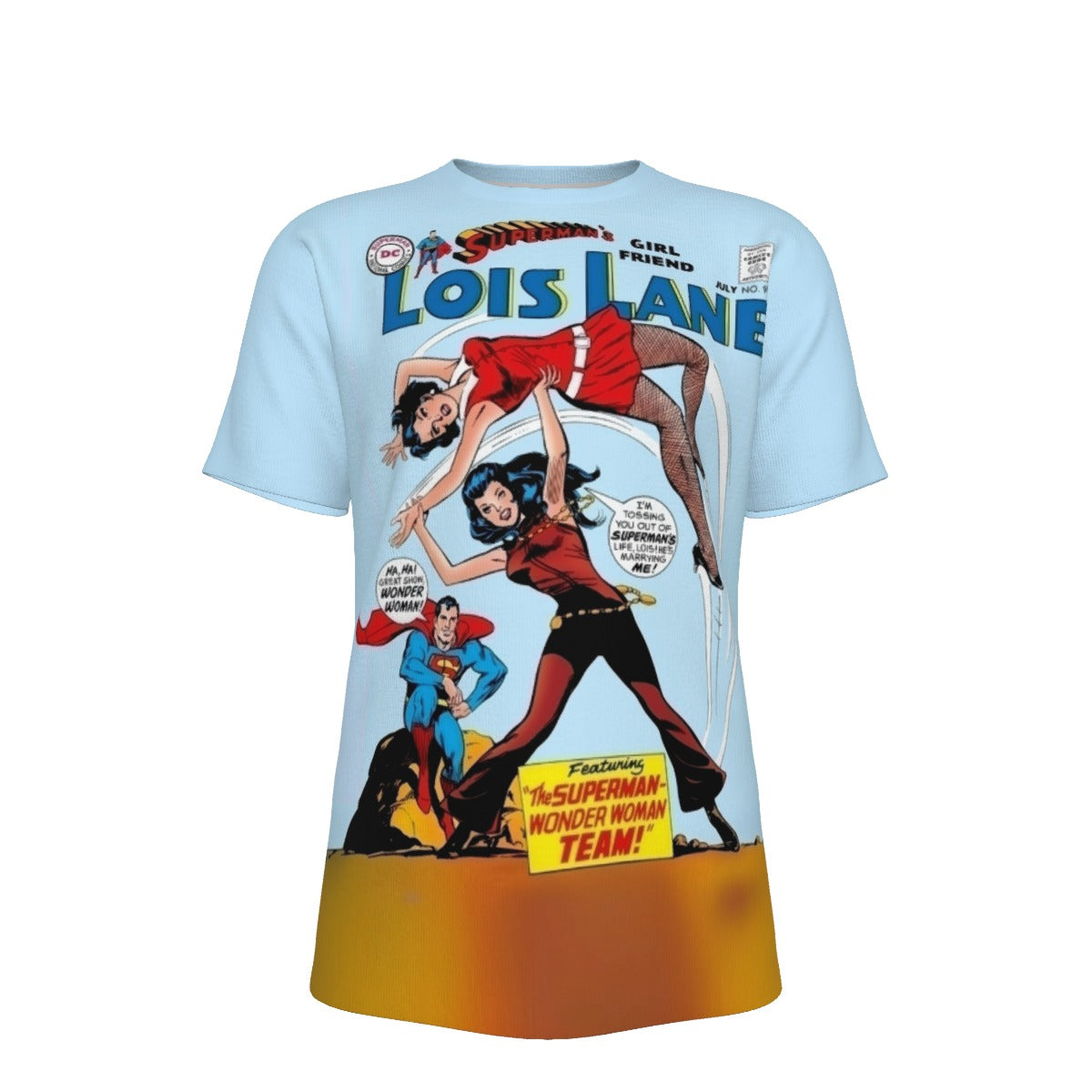 LOIS LANE 73 All Over Print Shirt & Tank Top  with WONDER WOMAN AND SUPERMAN