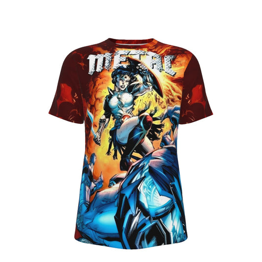 DARK KNIGHT METAL WONDER WOMAN ALL OVER PRINT SHIRT AND TANK TOP