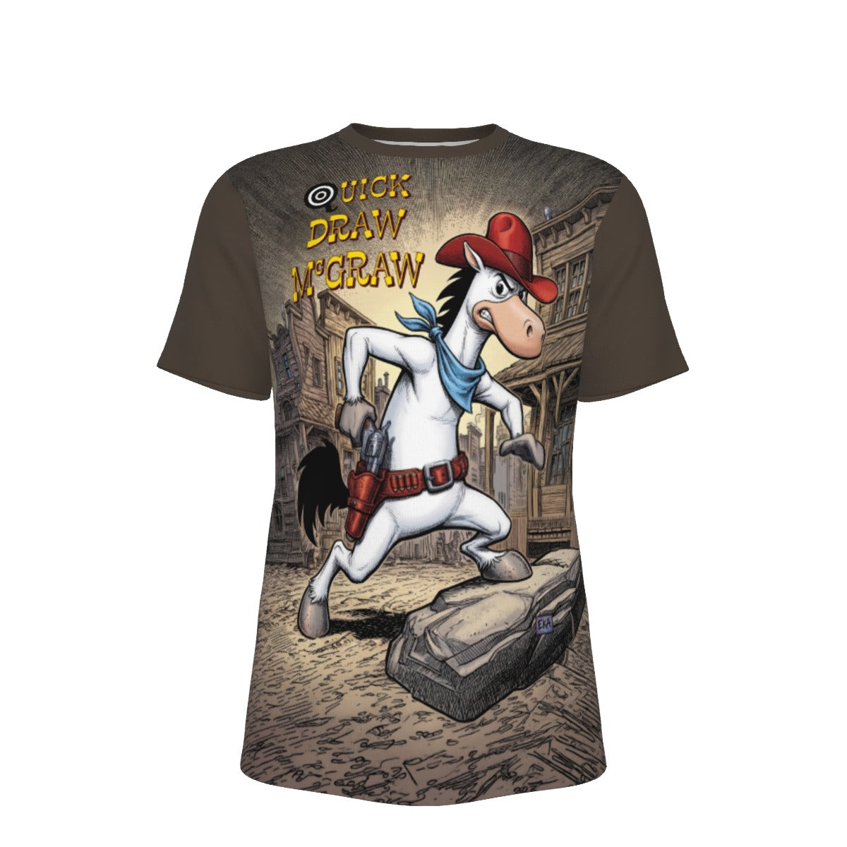 QUICK DRAW MCGRAW TV All Over Print Shirt & Tank Top  - ORIGINAL ART BY EKA