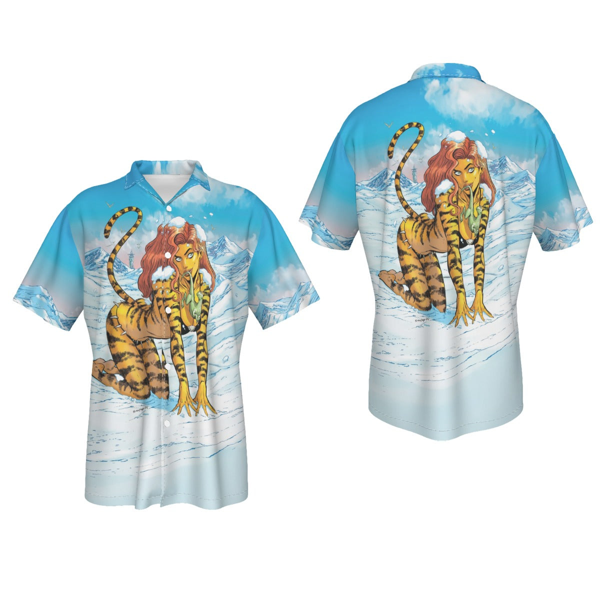 TIGRA PIN UP All Over Print Shirt & Tank Top - TIM SEELY ART