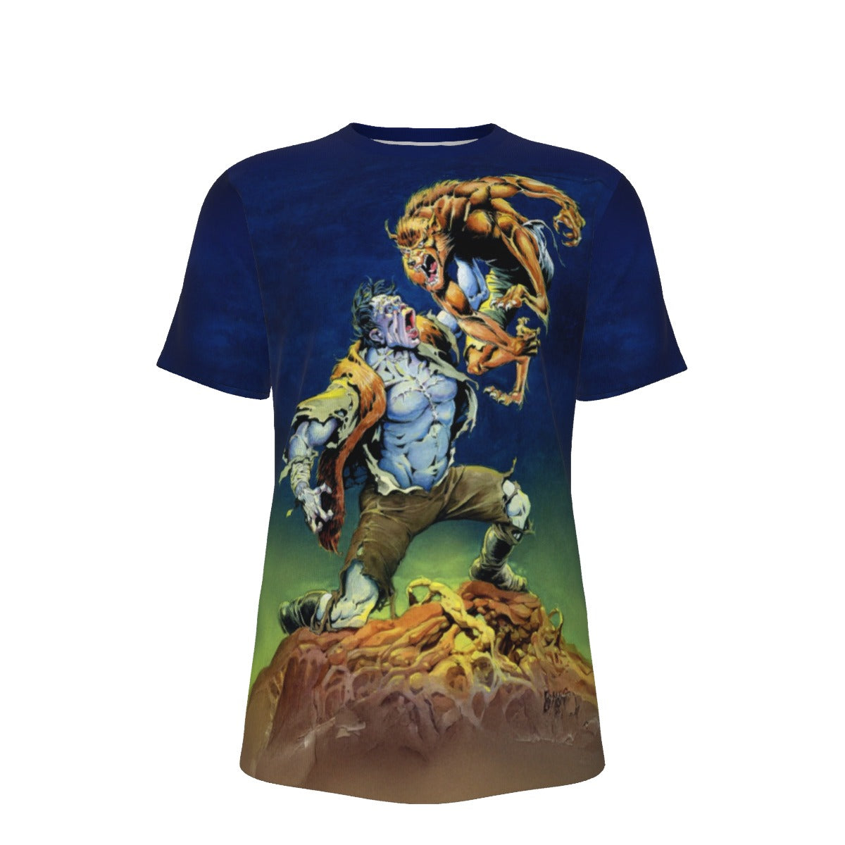 FRANKENSTEIN VS WEREWOLF All Over Print Shirt & Tank Top  - PLOOG ART