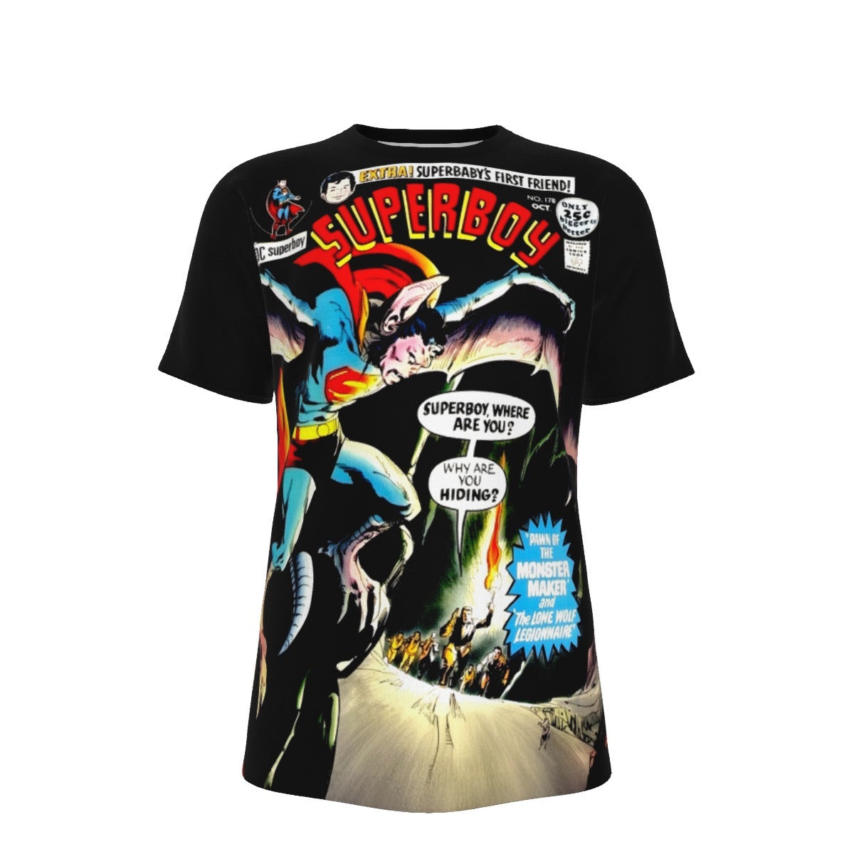 SUPERBOY 178 OVER PRINT SHIRT AND TANK TOP - NEAL ADAMS ART