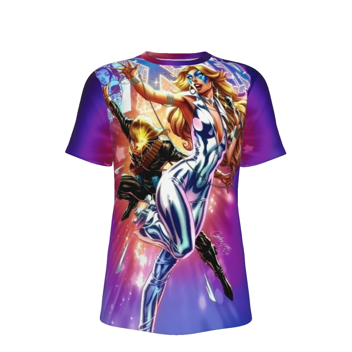 DAZZLER LONGSHOT All Over Print Shirt & Tank Top - ARTHUR ADAMS ART - REFRESH