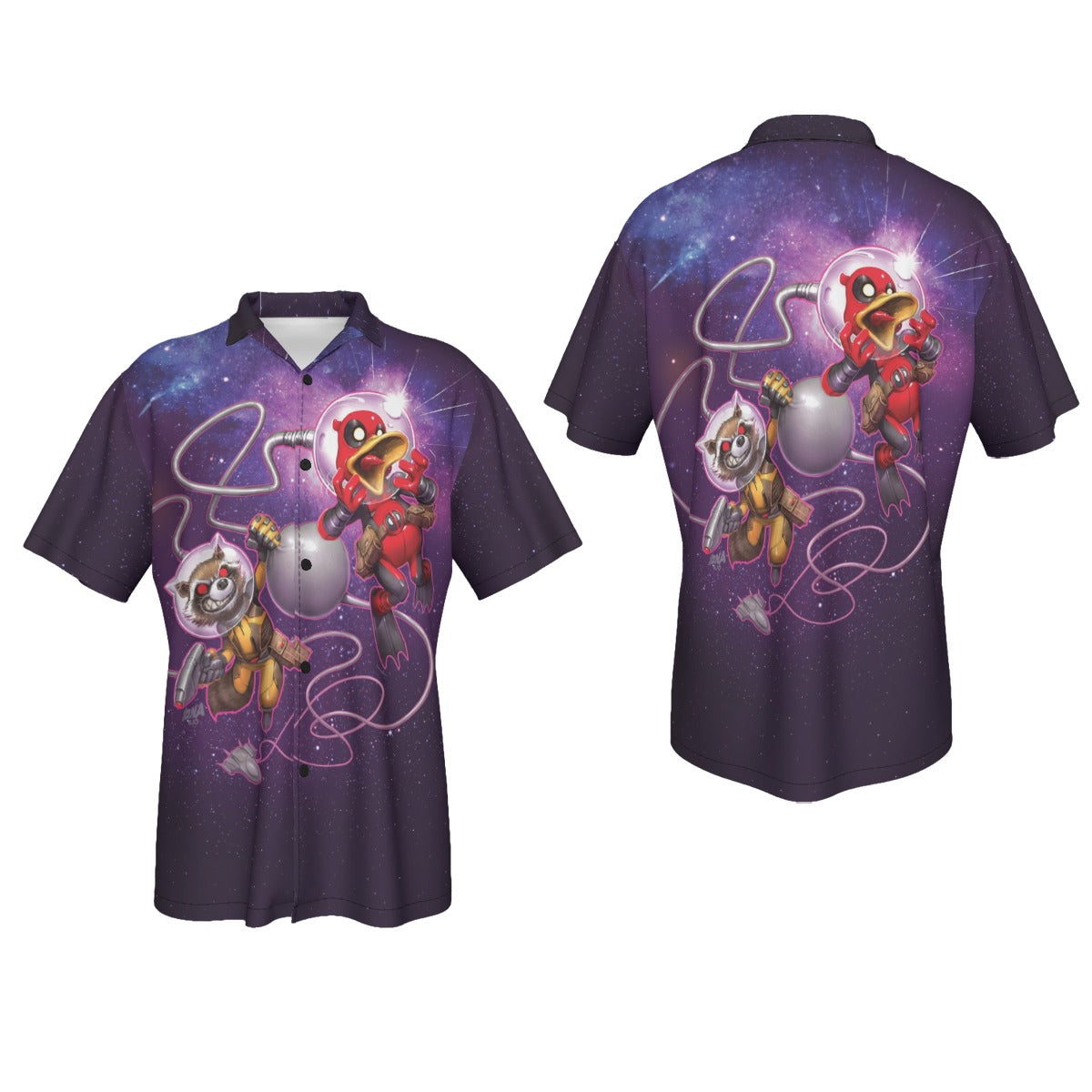DEADPOOL THE DUCK 2 All Over Print Shirt & Tank Top- ROCKET RACCOON