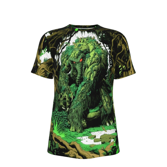 SWAMP THING PINUP ALL OVER PRINT SHIRT AND TANK TOP - ATHUR ADAMS ART