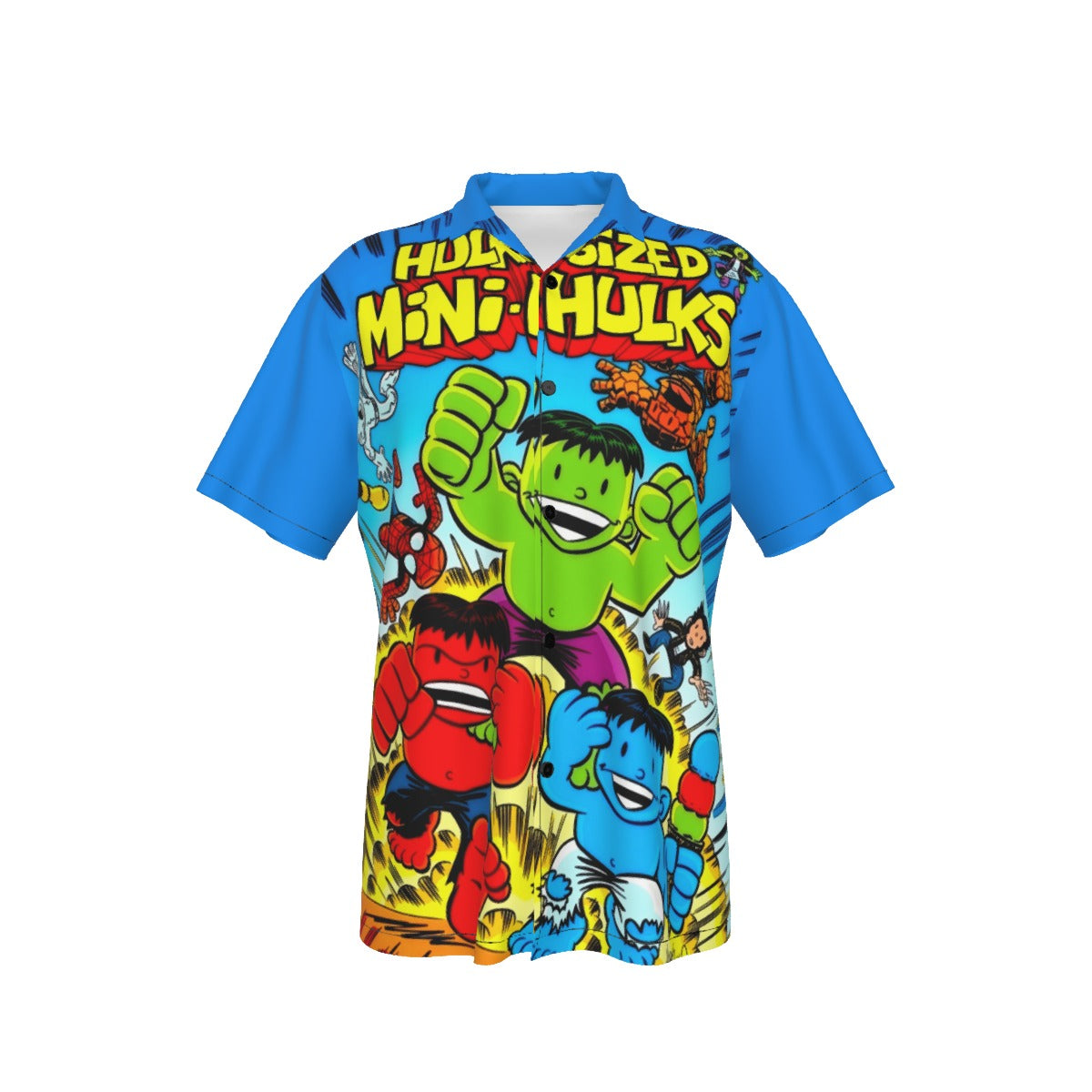HULK SIZED MINI HULKS ALL OVER PRINT SHIRT AND TANK TOP