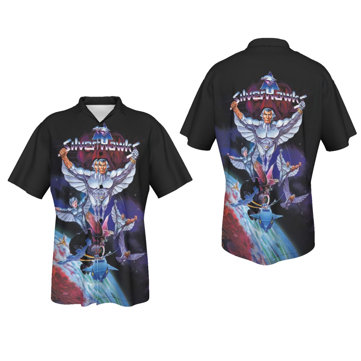 SILVERHAWKS Over Print Shirt & Tank Top