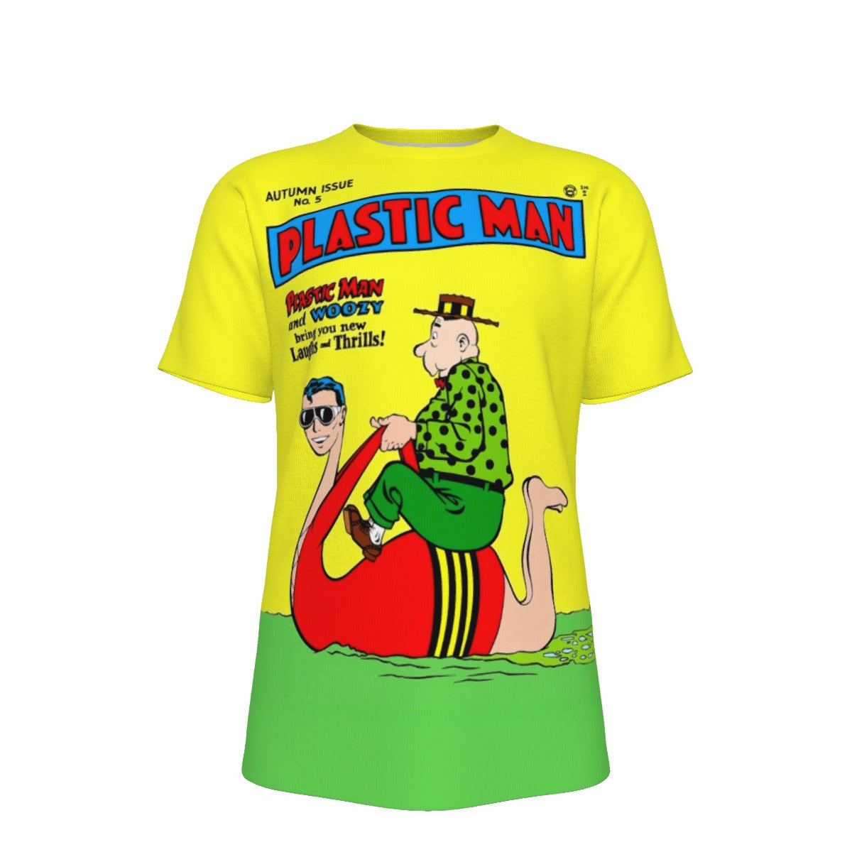 PLASTIC MAN  5 ALL OVER PRINT SHIRT AND TANK TOP