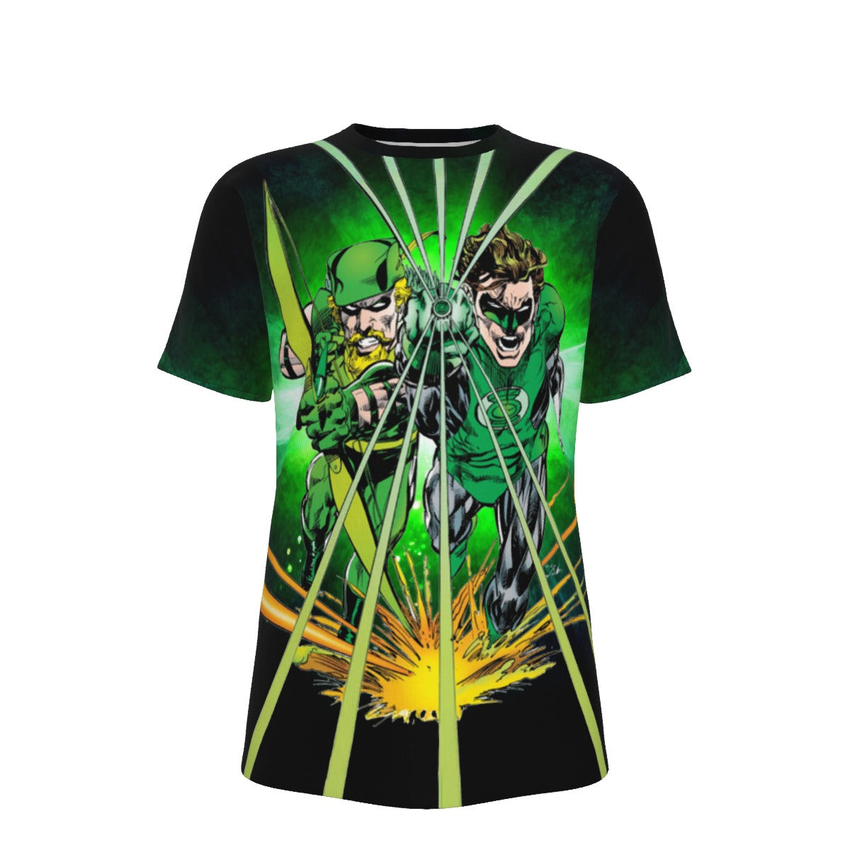 GREEN LANTERN GREEN ARROW TPBY ALL OVER PRINT SHIRT AND TANK TOP
