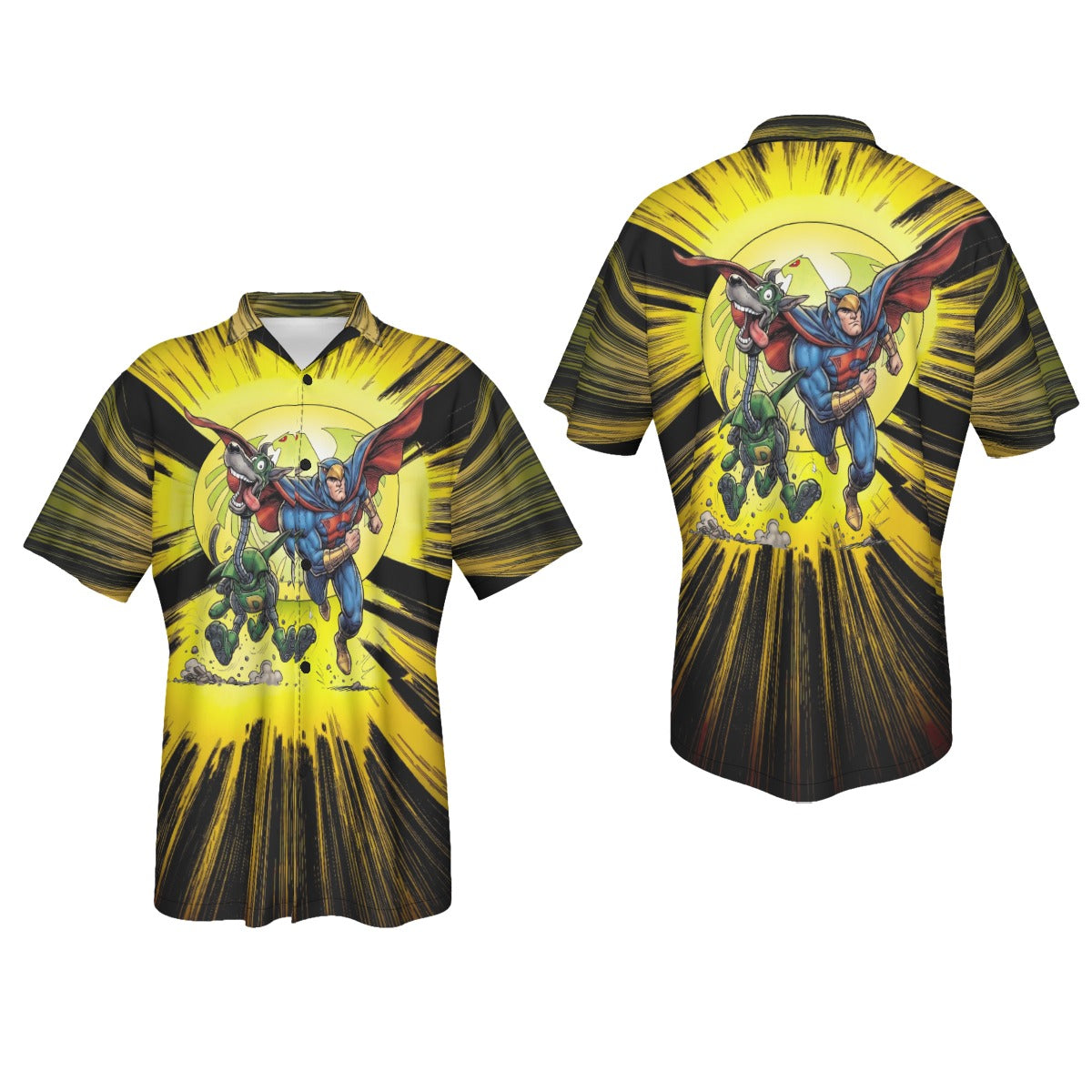 FALCON AND DYNOMUTT GO All Over Print Shirt & Tank Top - ORIGINAL ART BY EKA