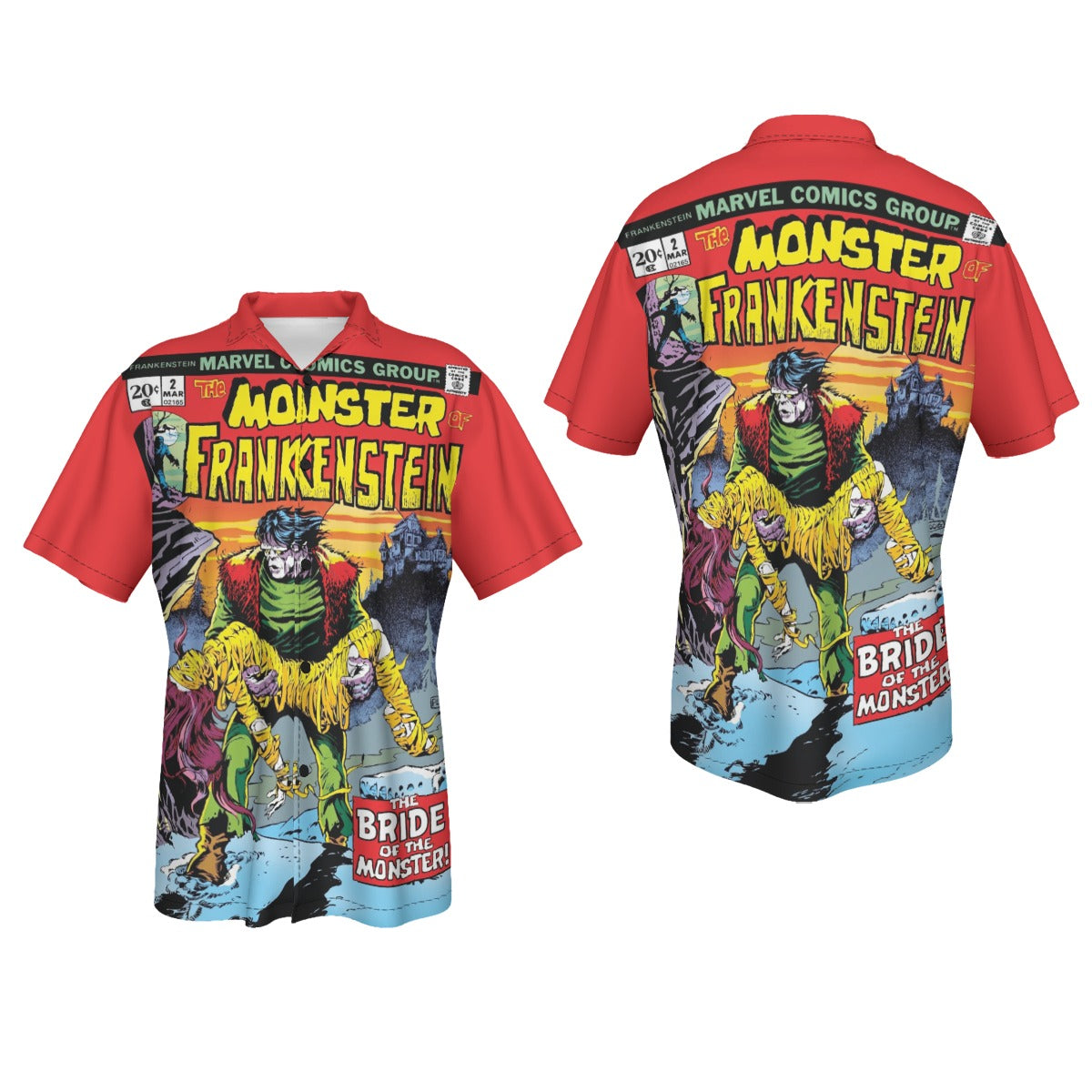 MONSTER OF FRANKENSTEIN 2 All Over Print Shirt & Tank Top - PLOOG ART