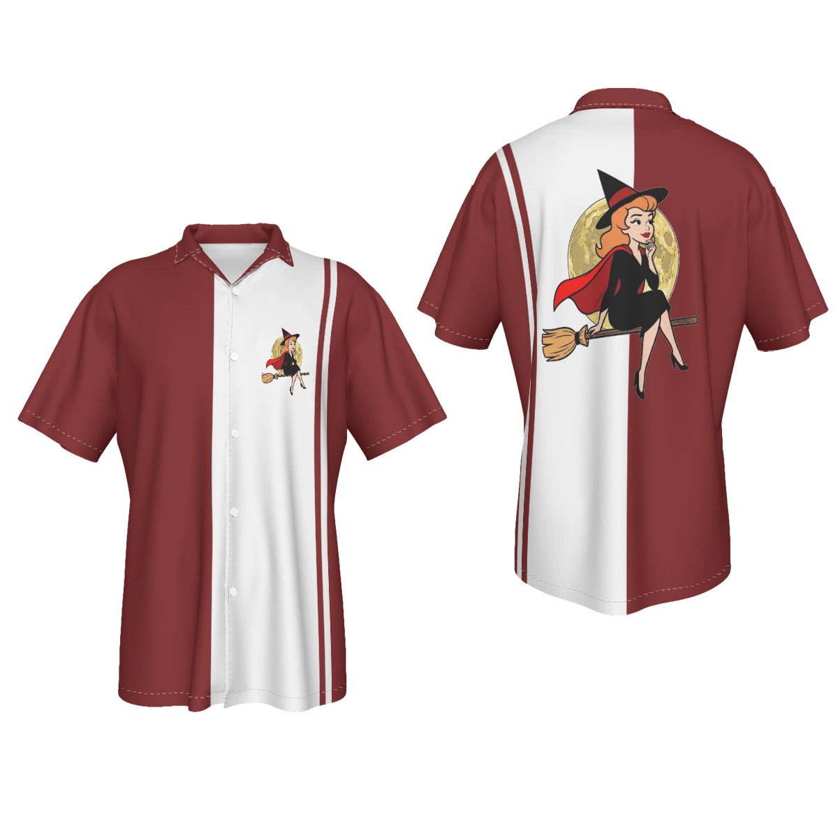 BEWITCHED BROOM RIDE All Over Print Shirt & Tank Top- ORIGINAL ART BY EKA