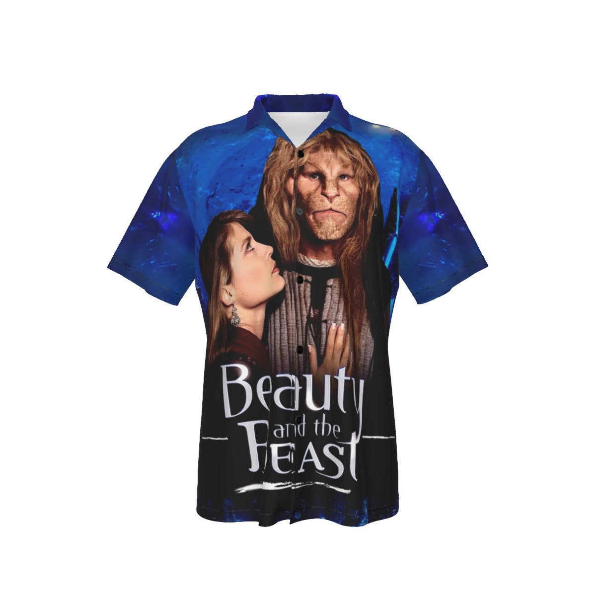 BEAUTY AND THE BEAST TV POSTER OVER PRINT SHIRT AND TANK TOP