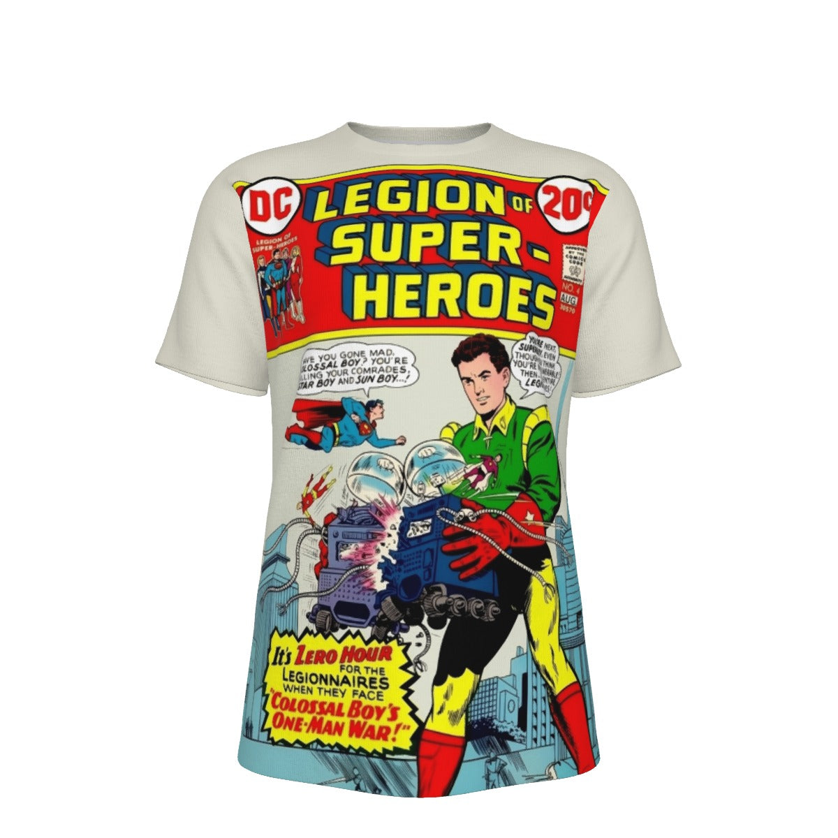 LEGION OF SUPERHEROES 2 V1 OVER PRINT SHIRT AND TANK TOP