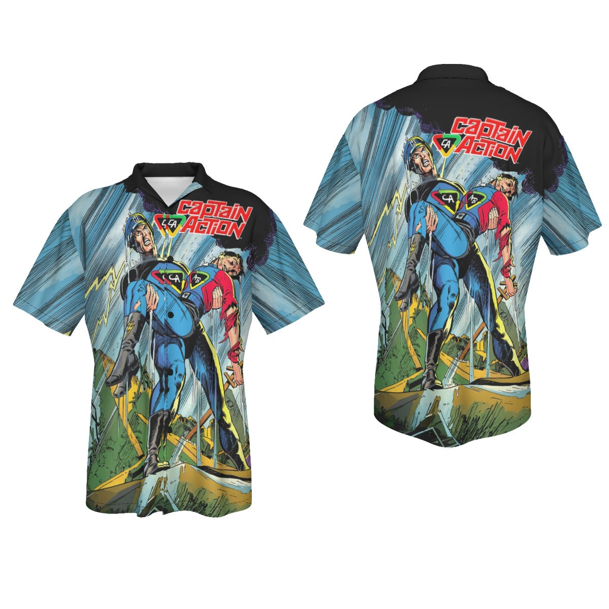 CAPTAIN ACTION COLLECTION All Over Print Shirt & Tank Top