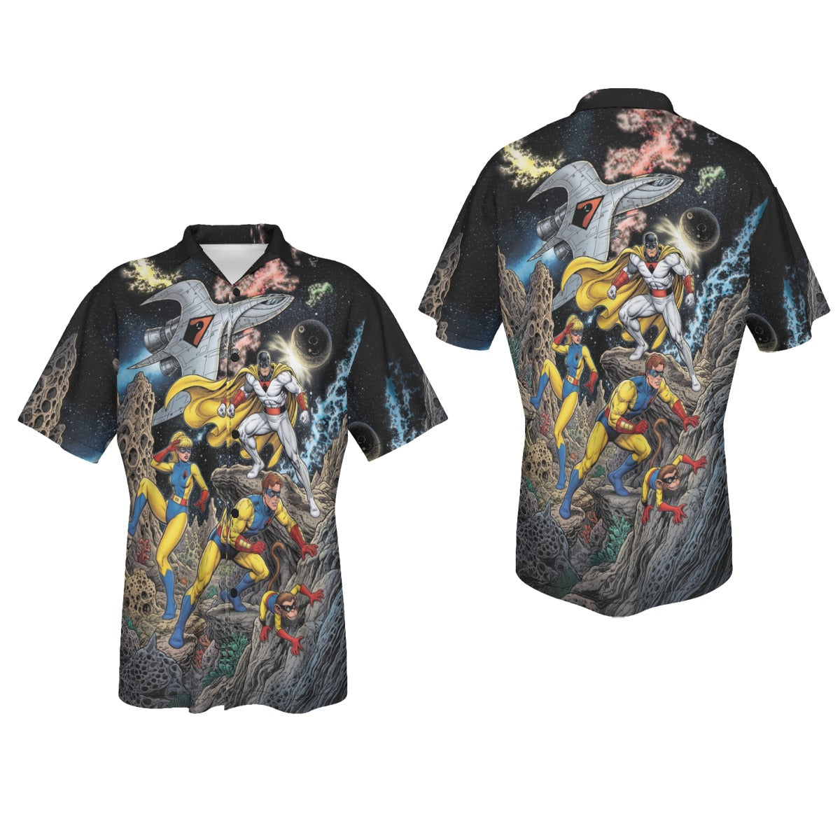 SPACE GHOST GO All Over Print Shirt & Tank Top - ORIGINAL ART BY EKA