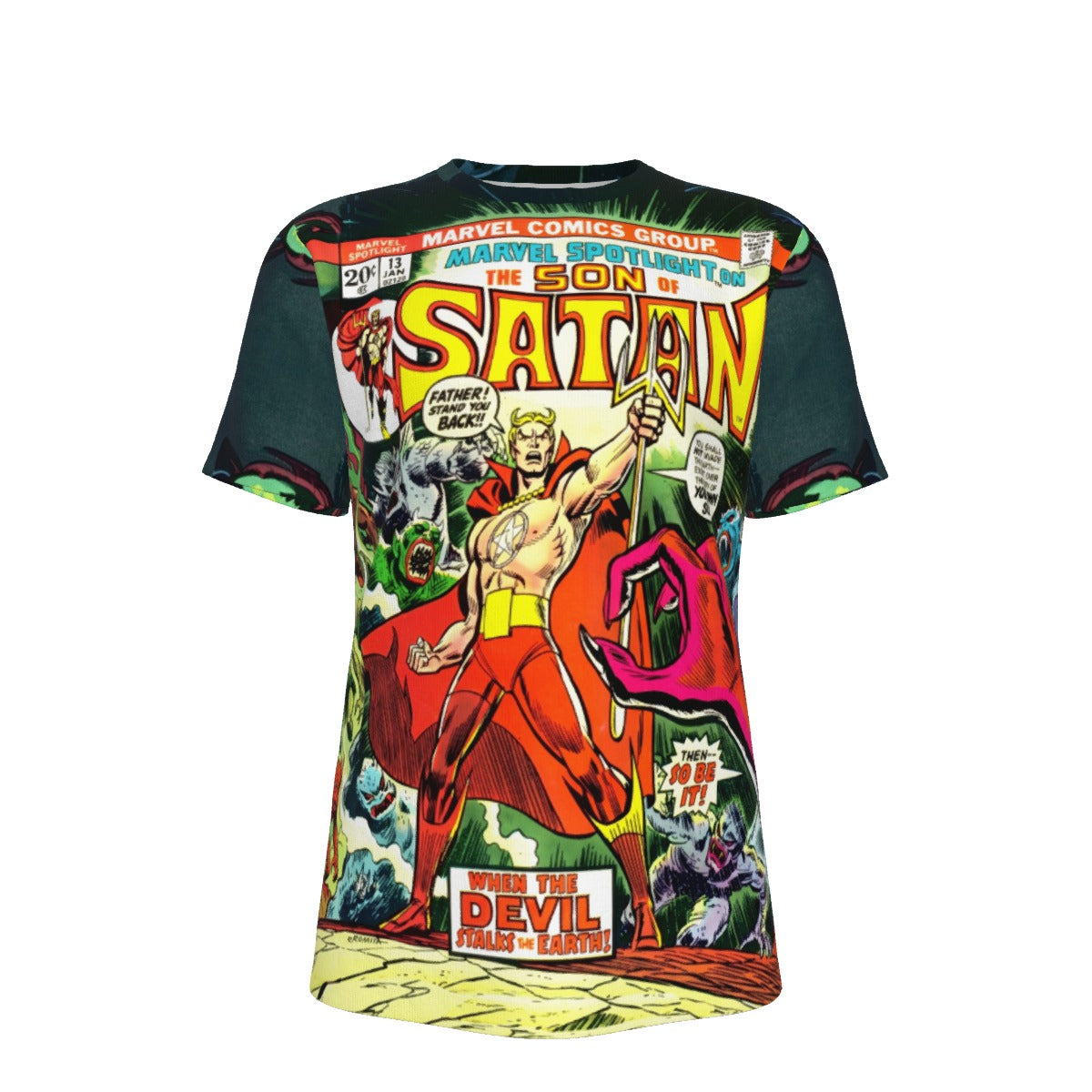 MARVEL SPOTLIGHT 13 All Over Print Shirt & Tank Top- SON OF SATAN