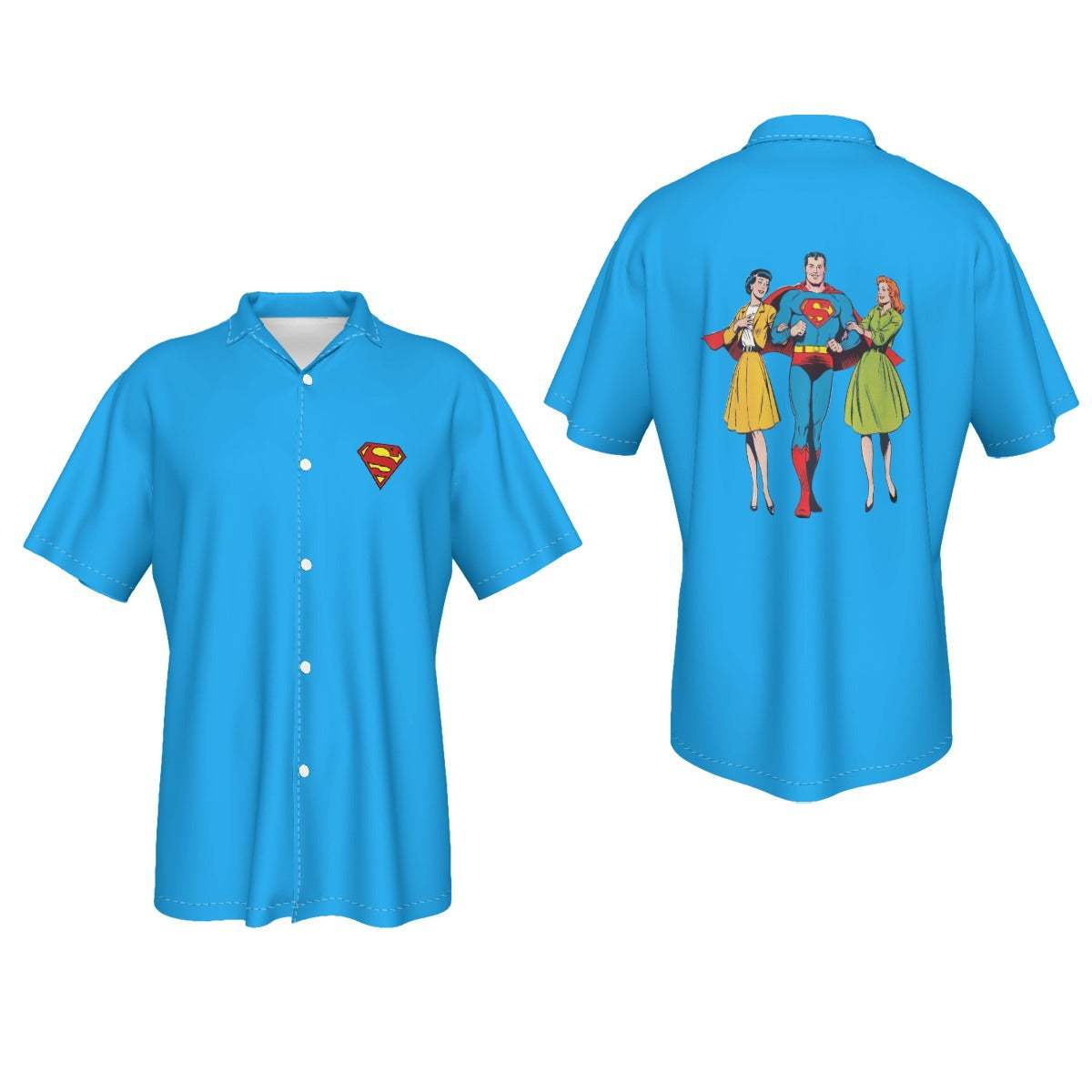 SUPERMAN AND THE LL LADIES  Over Print Shirt & Tank Top