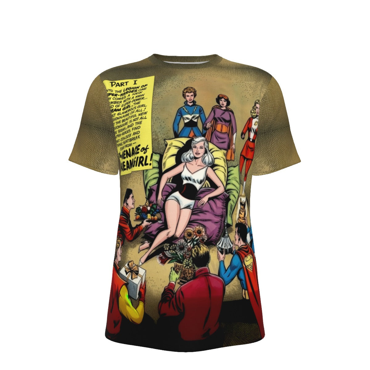 DREAM GIRL 1ST APPEARANCE SPLASH  ALL OVER PRINT SHIRT AND TANK TOP- TRIBUTE