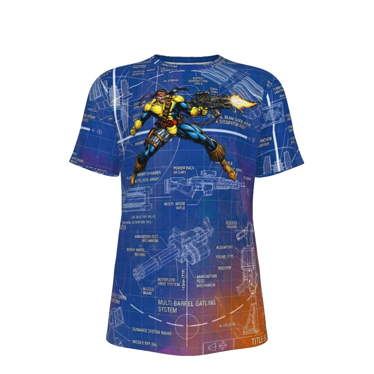 FORGE GO All Over Print Shirt & Tank Top - XMEN GO ORIGINAL ART BY EKA