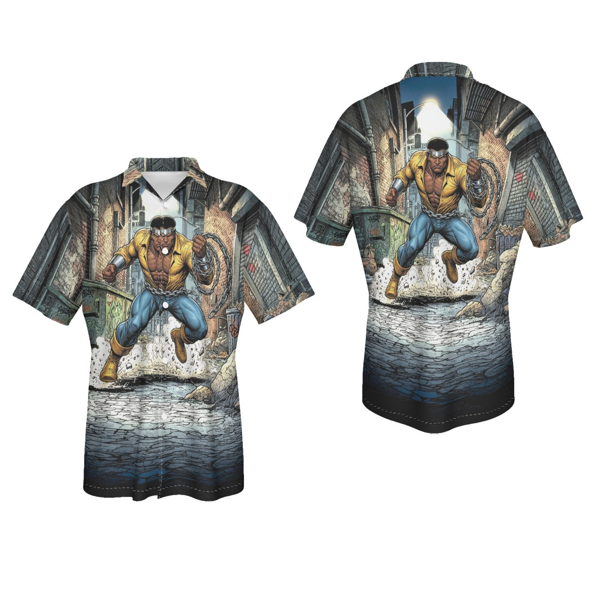 POWER MAN GO All Over Print Shirt & Tank Top - ALEX ROSS ART