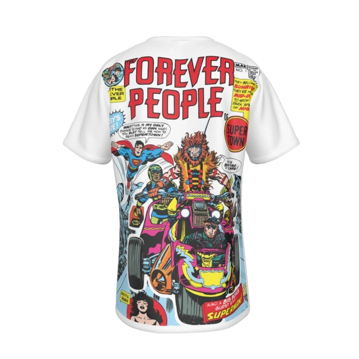 FOREVER PEOPLE 1 COVER ALL OVER PRINT SHIRT AND TANK