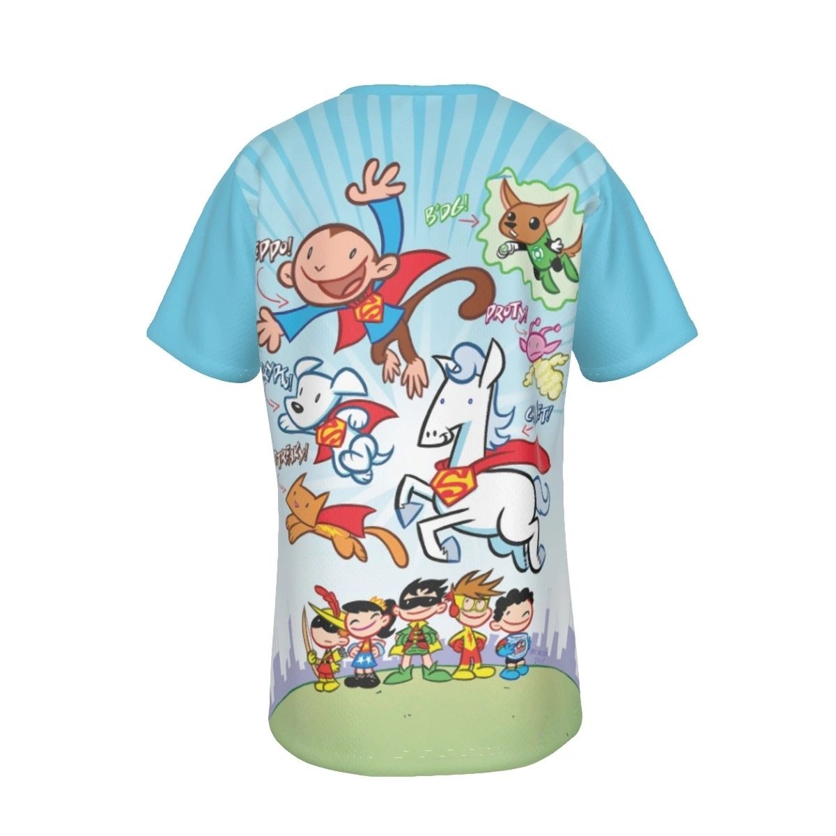 TINY TITANS 28 COVER ALL OVER PRINT SHIRT AND TANK-KRYPTO & SUPERPETS
