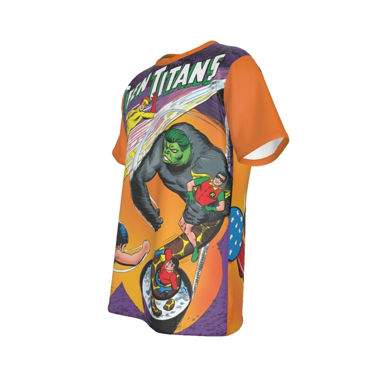 TEEN TITANS 6 COVER ALL OVER PRINT SHIRT AND TANK- TT FROM THE BEGINNING 8