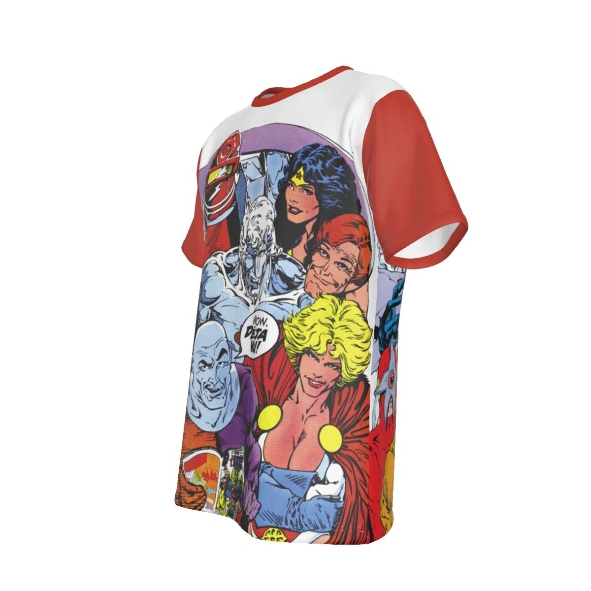 JUSTICE LEAGUE EUROPE 1 COVER ALL OVER PRINT SHIRT AND TANK