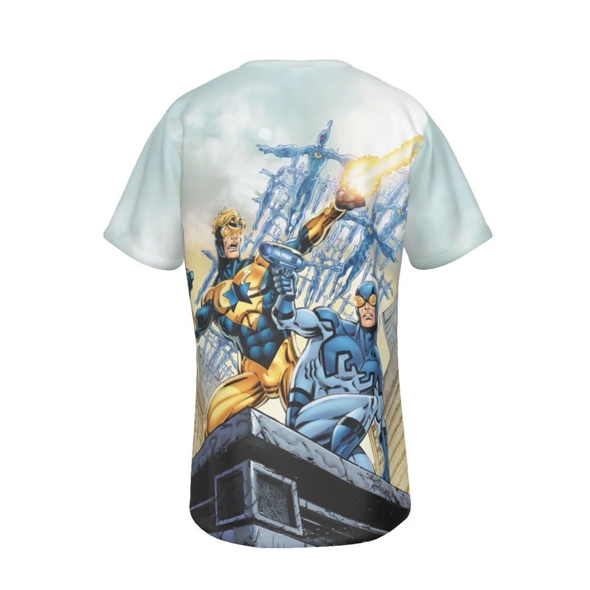 BOOSTER GOLD 7 COVER ALL OVER PRINT SHIRT AND TANK - BLUE BEETLE