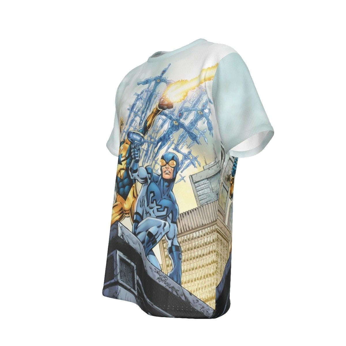 BOOSTER GOLD 7 COVER ALL OVER PRINT SHIRT AND TANK - BLUE BEETLE