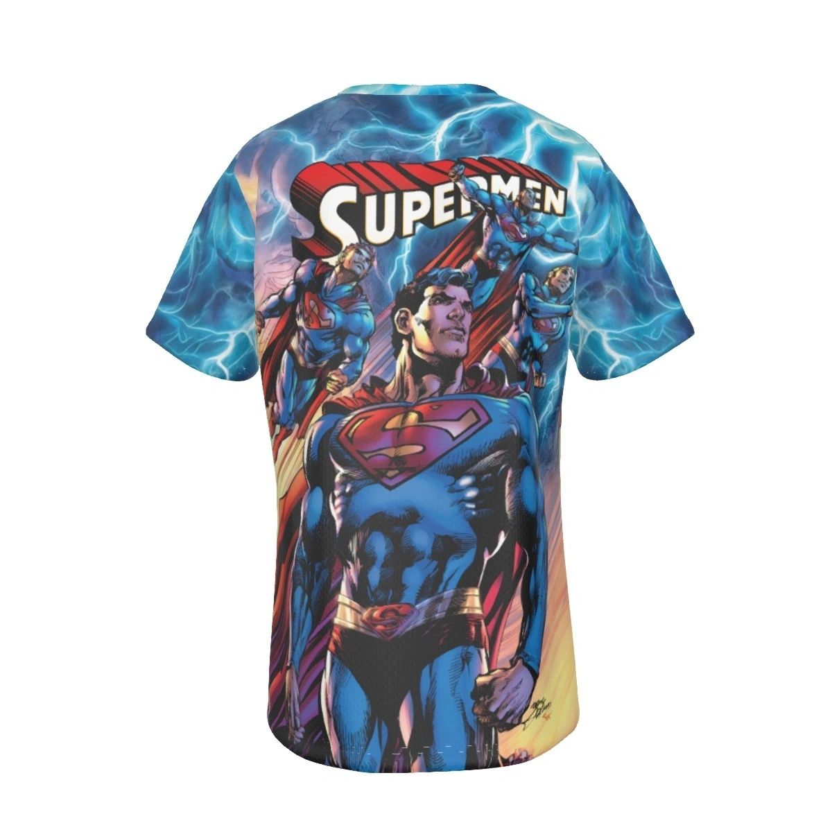 COMING OF THE SUPERMEN 1 ALL OVER PRINT SHIRT AND TANK - NEAL ADAMS ART