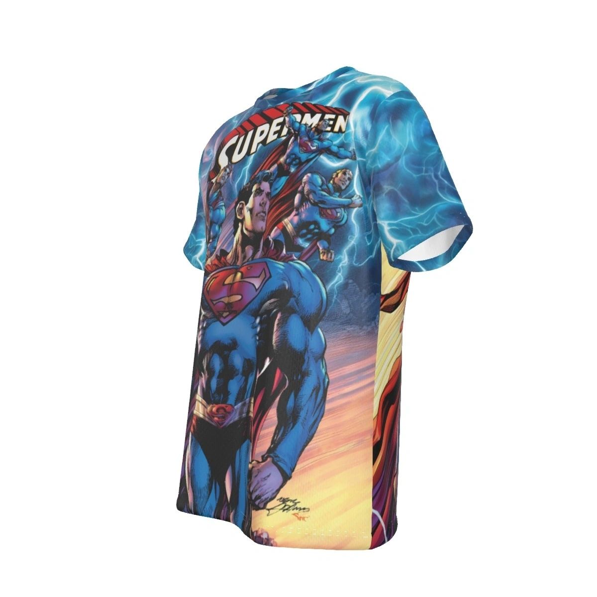 COMING OF THE SUPERMEN 1 ALL OVER PRINT SHIRT AND TANK - NEAL ADAMS ART