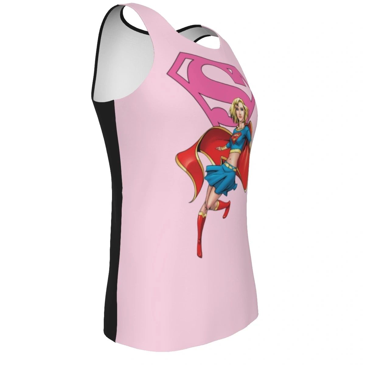 SUPER GIRL PINK ALL OVER PRINT TANK *SPECIAL BUY