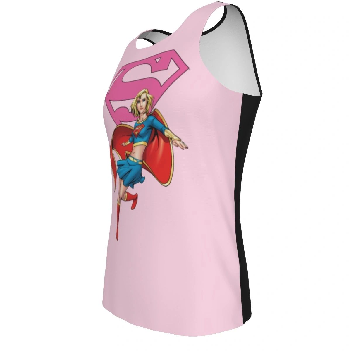 SUPER GIRL PINK ALL OVER PRINT TANK *SPECIAL BUY