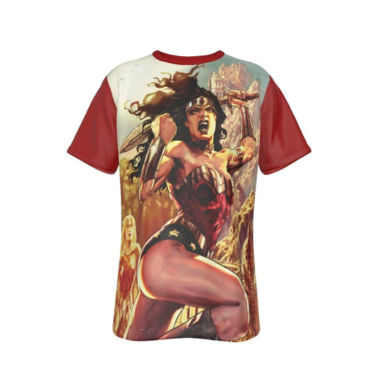 WONDER WOMAN SECRET ORGINS COVER ALL OVER PRINT SHIRT AND TANK