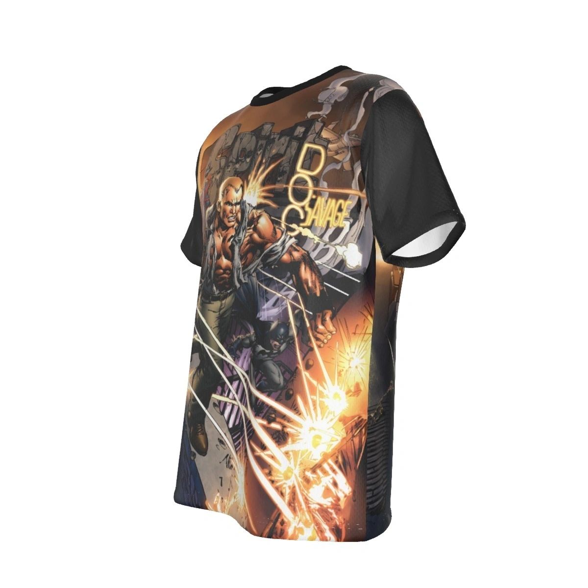 FIRST WAVE COVER ALL OVER PRINT SHIRT AND TANK - BATMAN, DOC SAVAGE, SPIRIT