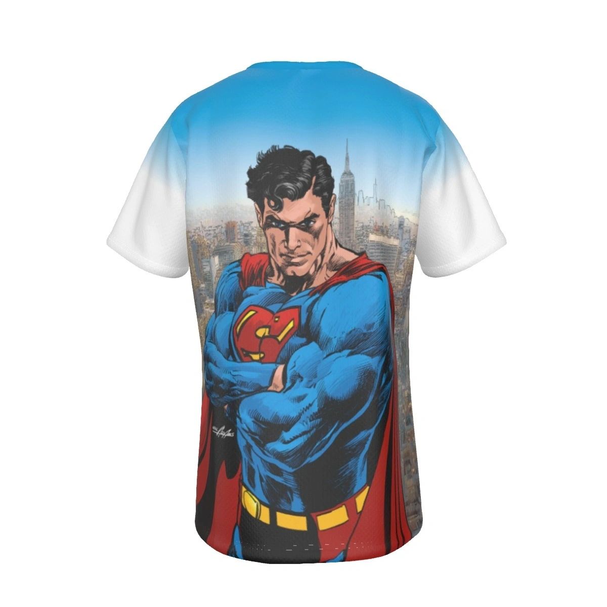 SUPERMAN (FOLDED ARMS) ALL OVER PRINT SHIRT AND TANK BY NEAL ADAMS