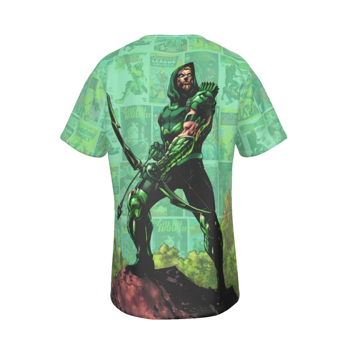 GREEN ARROW TPB COVER ALL OVER PRINT SHIRT AND TANK - JIM LEE ART