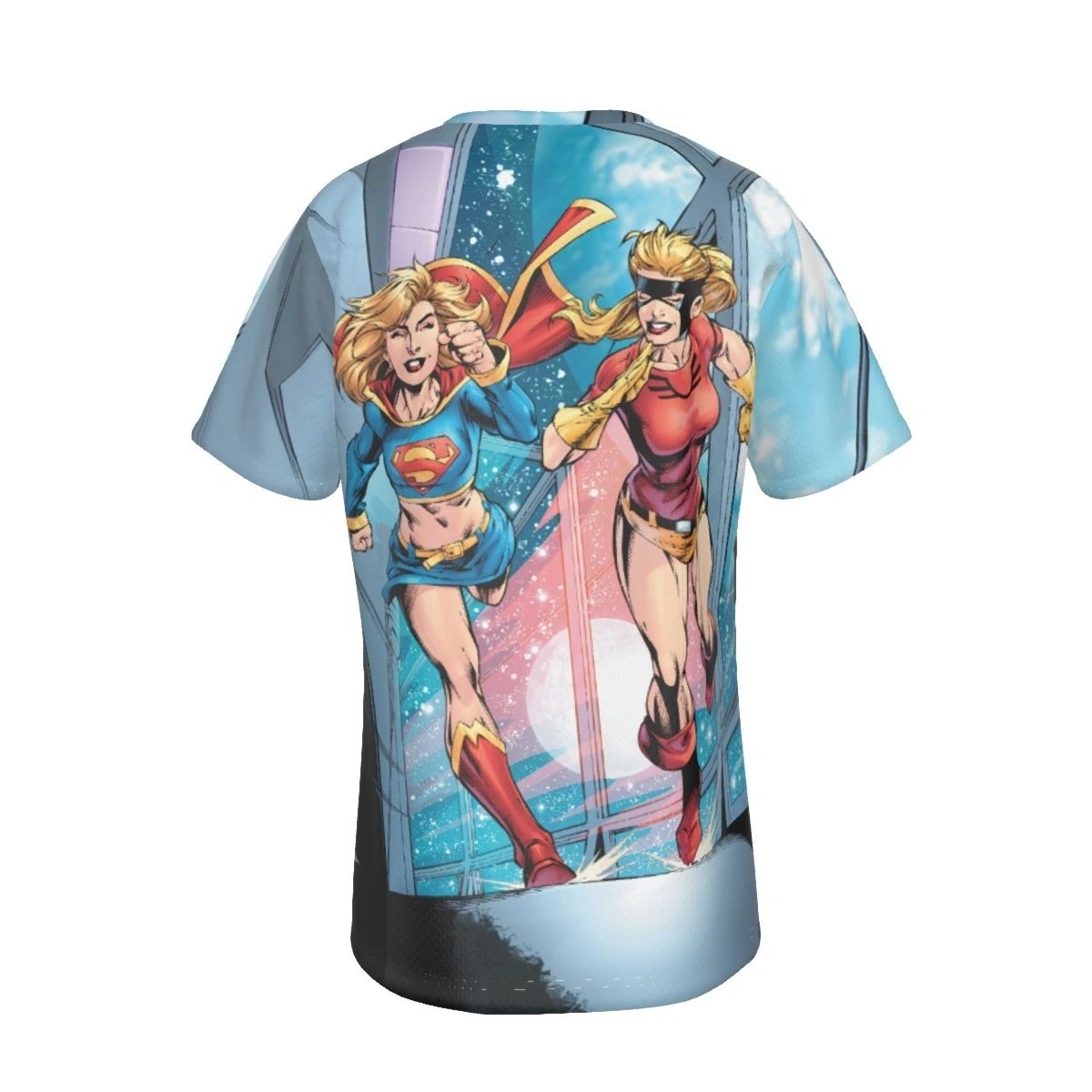 SUPERGIRL LIBERTY BELLE RACE ALL OVER PRINT SHIRT AND TANK