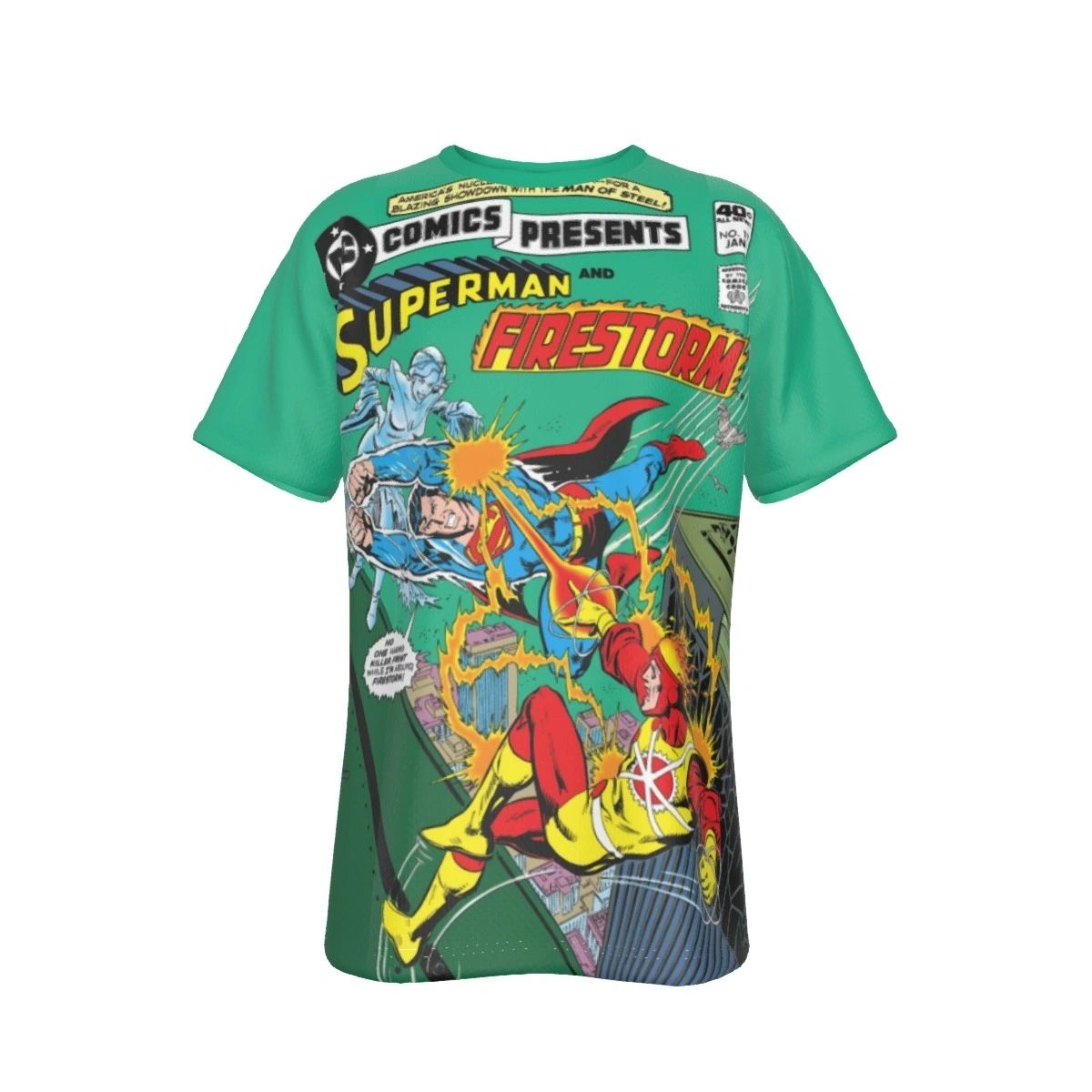 DC COMICS PRESENTS 17 ALL OVER PRINT SHIRT AND TANK - JOSÉ LUIS GARCÍA-LÓPEZ ART-FIRETORM