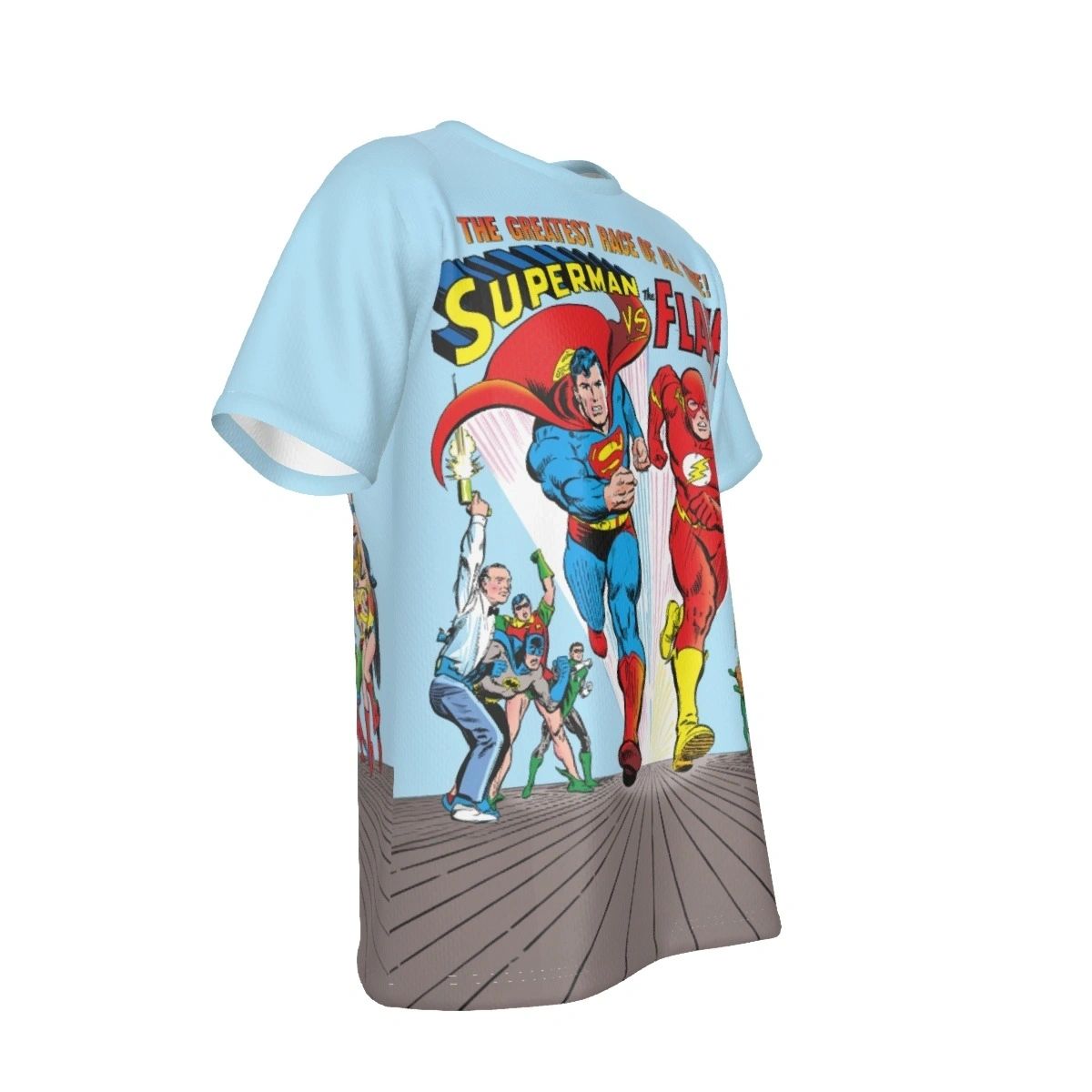 SUPERMAN VS FLASH RACE ALL OVER PRINT SHIRT AND TANK - JOSÉ LUIS GARCÍA-LÓPEZ ART