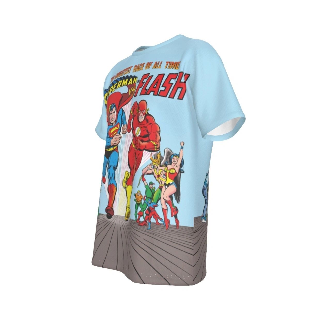 SUPERMAN VS FLASH RACE ALL OVER PRINT SHIRT AND TANK - JOSÉ LUIS GARCÍA-LÓPEZ ART