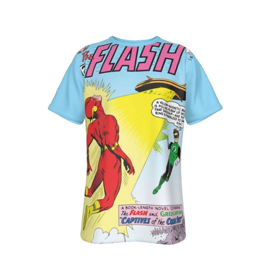 FLASH 131 OVER PRINT SHIRT AND TANK- 1ST MEETING GREEN LANTERN